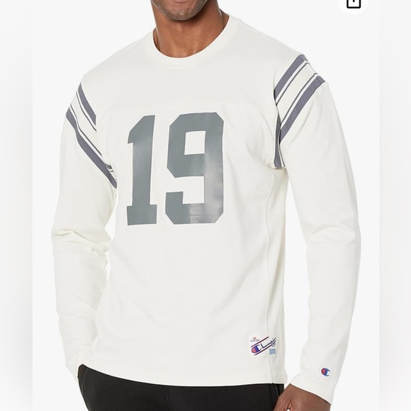 NWOT - Champion Heritage Men’s Long Sleeve Football T Shirt 1919 Logo - Size XL - Picture 2 of 8